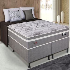 Cama Box Queen (158x198) D26 Café Premium Design Colchões