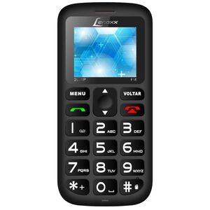 Celular Lenoxx CX906 Para Idosos Dual Chip Câmera Traseira Preto