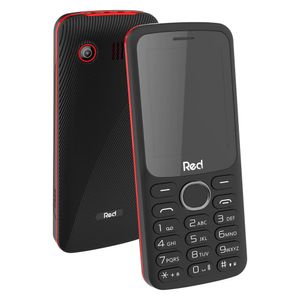 Celular Red Mobile Mega II M010G Preto/Vermelho Dual Chip Câmera VGA