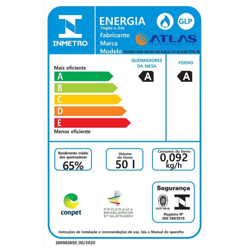 fogao-4-bocas-atlas-automatico-agile-up-glass-preto