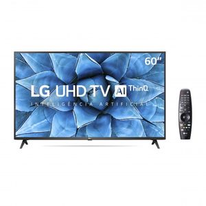 Smart TV 4K LED 60" LG 60UN7310 Wi-Fi 4 HDMI 2 USB Inteligência Artificial ThinQ AI