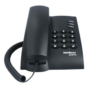 Telefone Com Fio Intelbras Pleno Com Chave Preto