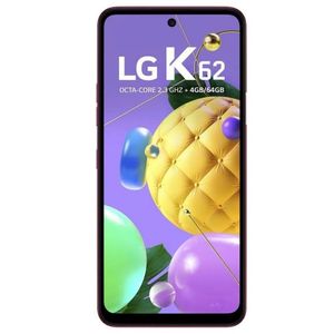 Smartphone LG K62 64GB + 4GB RAM Vermelho Dual Chip 4G Câmera Quádrupla + Selfie 13MP Tela 6.59"