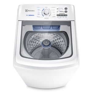 Lavadora de Roupas Automática Electrolux 14kg Essential Care LED14 com Cesto Inox Branca