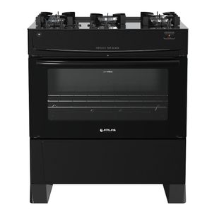 Fogão 5 Bocas Atlas Automático Mônaco Top Glass Preto