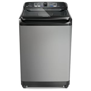 Lavadora de Roupas Automática Panasonic 12kg F120B1 Sistema Ciclone Inox/Preto