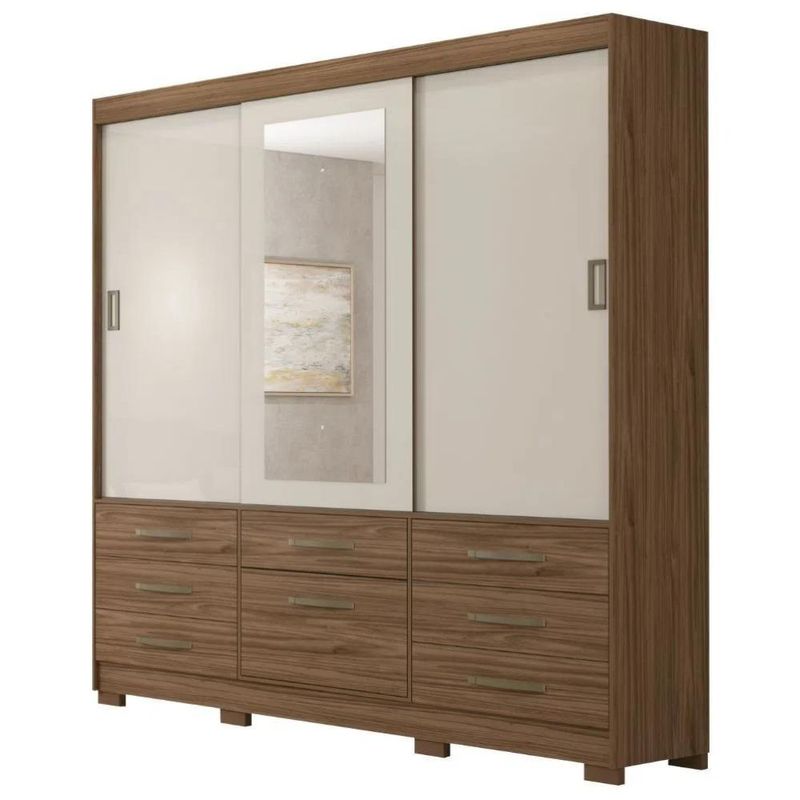 guardaroupacasal3portas8gavetascomespelhoavelaoffwhiteluizapanan