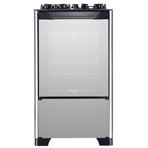 Fogão 4 Bocas Dako Automático Mesa de Vidro Magister Style Inox Espelhado