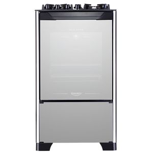 Fogão 4 Bocas Dako Automático Mesa de Vidro Magister Style Inox Espelhado