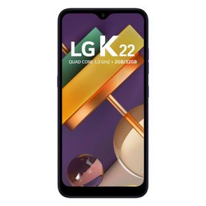 Smartphone LG K22 32GB + 2GB RAM Blue Dual Chip 4G Câmera Dupla + Selfie 5MP Tela 6.2"
