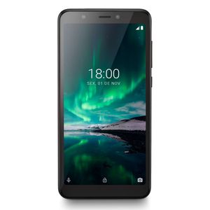 Smartphone Multilaser F9118 16GB + 1 GB RAM Preto Dual Chip 4G 5MP + Selfie 5MP Tela 5.5"