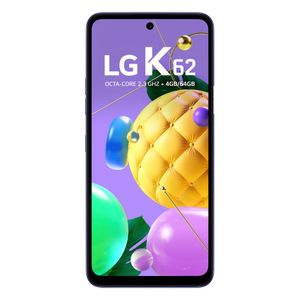 Smartphone LG K62 64GB + 4GB RAM Azul Dual Chip 4G Câmera Quádrupla + Selfie 13MP Tela 6.5"