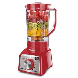 Liquidificador Mondial Turbo Premium L-1000 R 1000W 12 Velocidades Vermelho