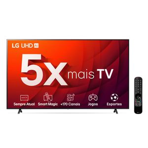 Smart TV 4K 50" LG 50UR8750PSA Wi-Fi Inteligência Artificial 3 HDMI 2 USB