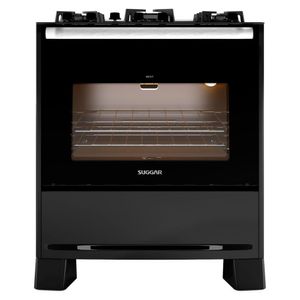 Fogão 5 Bocas Suggar Mesa de Vidro Automático Best Cook Preto