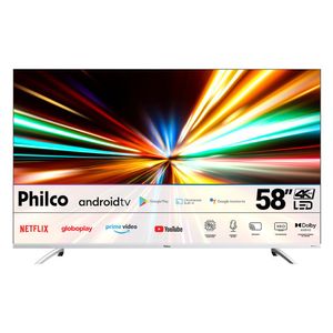 Smart TV 4K LED 58" Philco PTV58GAGSKSBL Wi-Fi Inteligência Artificial 3 HDMI 2 USB