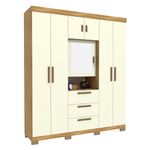 guardaroupacasal6portas3gavetascomespelhofreijooffwhitecataniaavelanmoveis